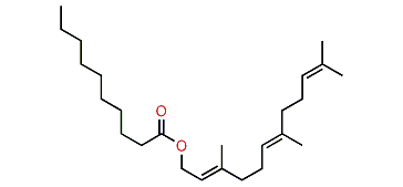 (E,E)-3,7,11-Trimethyl-2,6,10-dodecatrienyl decanoate